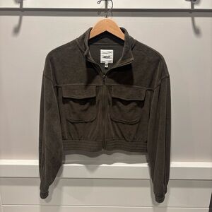 Aerie Corduroy Zip Up